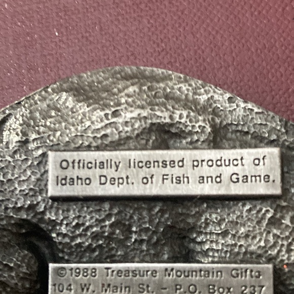 1988 Idaho migratory birds belt buckle. Vintage. - Picture 4 of 5